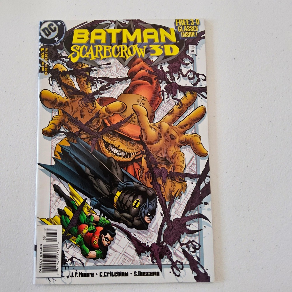 Batman Scarecrow 3D #1 DC Comics 1998 w/ 3D Glasses‎ Insert Robin